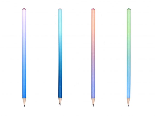 Tsky Stock Color Gradient Diamond Top Pencils