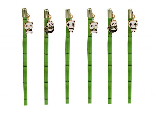 Animal Gift Full Printing Pencil With Panda Charm
