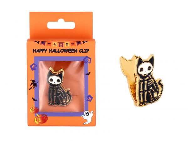 halloween  cat metal clip pack