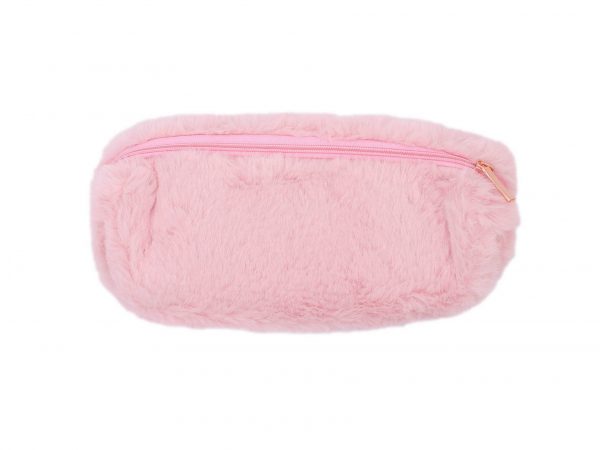 Soft pink cotton candy pen bag