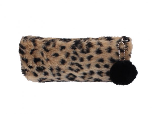wild deauty leopard print pen bag