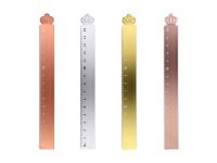 Simple Royal Cross Gift Metal Ruler