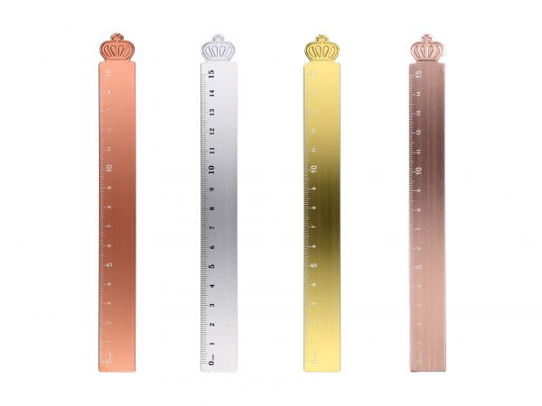 Simple Royal Cross Gift Metal Ruler