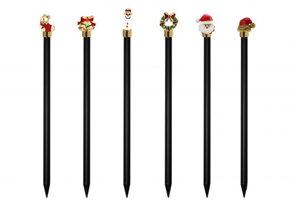 2022 New Christmas Theme Writing Gift Pencil With Xmas Toppers