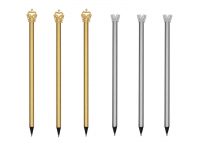 Factory Direct Supply New Design King and Queen Crown Pencils
