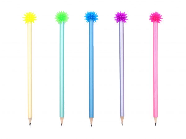 Decompression Colorful Pull Ball Topper Pencils