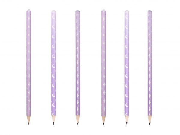 Middle Night Theme Lightning Moon Stars  GIft Pencil Set