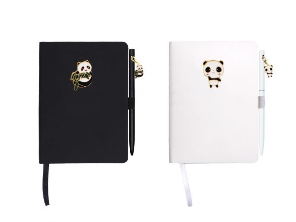 Lovely Animal Stationery A6 Size Notebook Pen Pack with Panda Charm