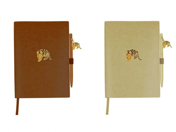 2022 New Animal Tigers Decorative Charm A5 Size Notebook Pack