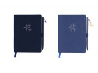 Good Quality Personalized Metal Sky Star Moon Charm A6 Size Notebook