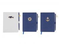 Decorative  Metal Marine Sea Fish Rudder Paddle A6 Size Notebook For Kids